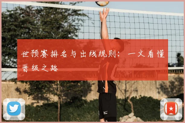 世预赛排名与出线规则：一文看懂晋级之路