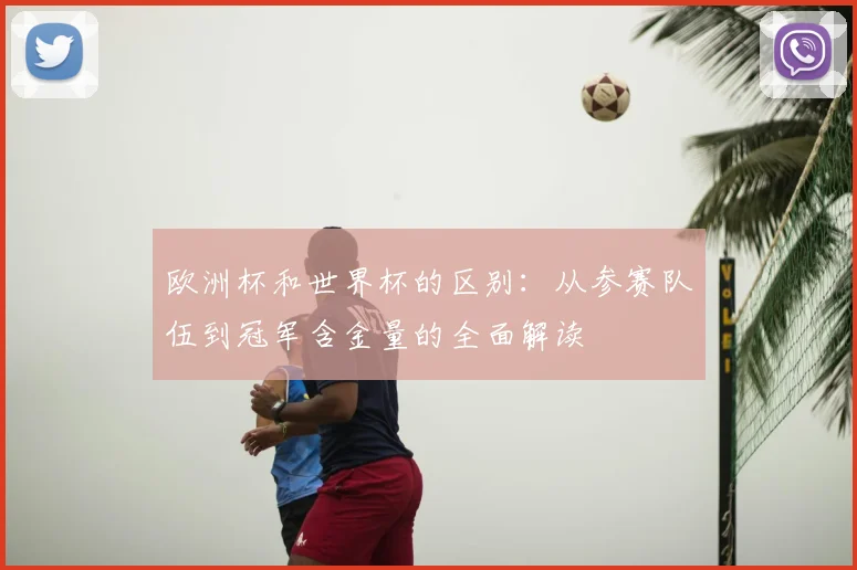 欧洲杯和世界杯的区别：从参赛队伍到冠军含金量的全面解读